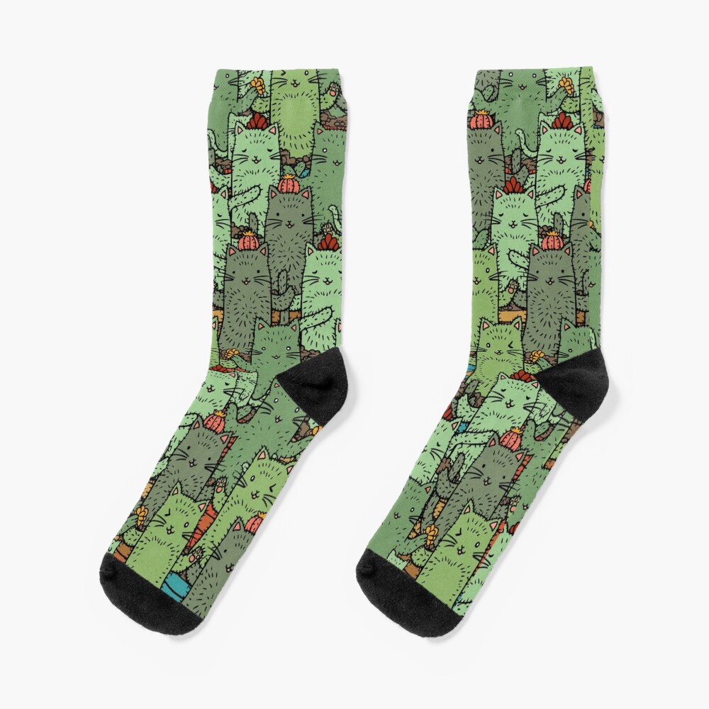 Catcus Garden Socks