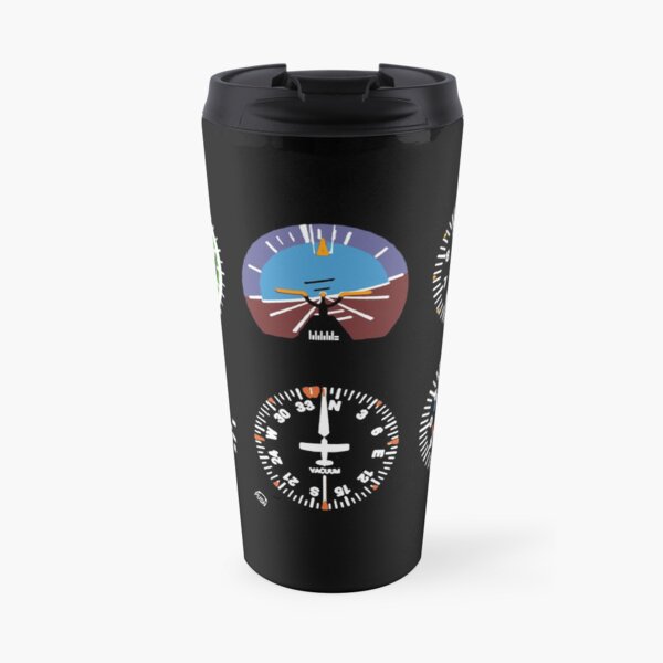 Piloto Six Dials Flight Simulator Pilot Taza de viaje