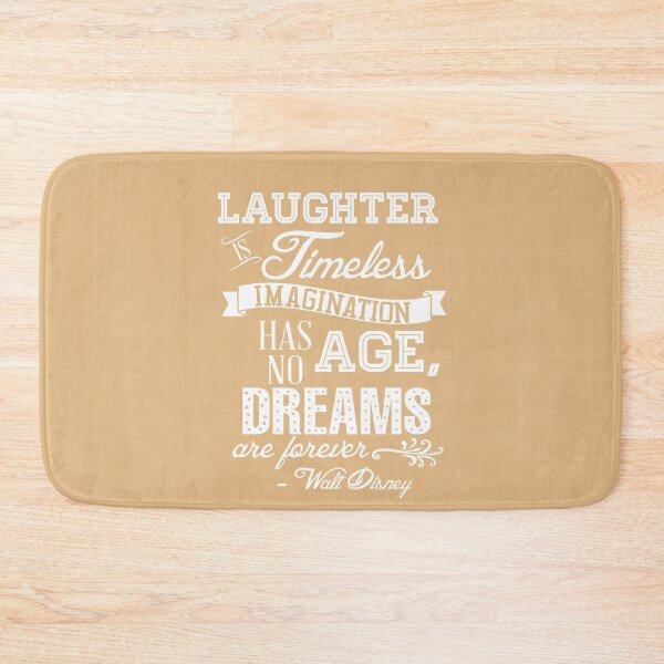 Item preview, Laughter is Timeless Quote in Mulan Orange designed and sold by Rainbows Galore.