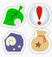 Tierüberfahrt Icons Sticker