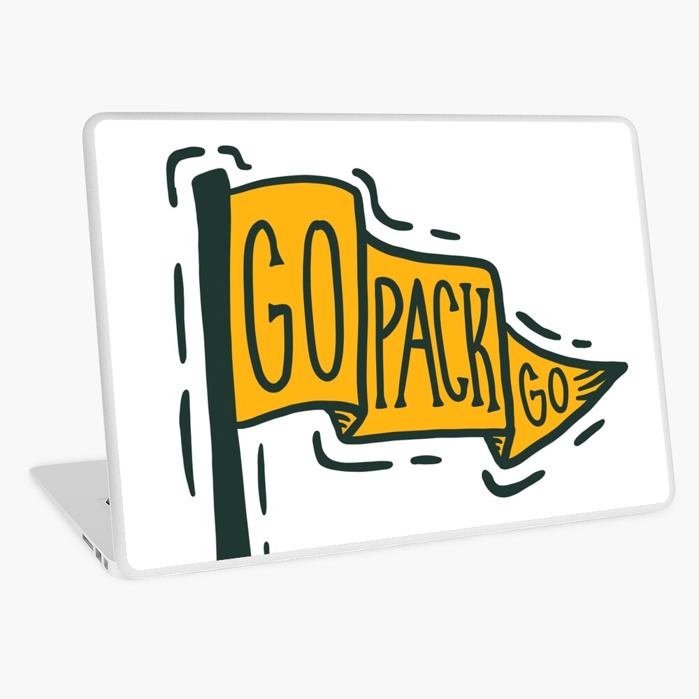 Go Pack Go Flag Sticker for Sale by oliviabergh