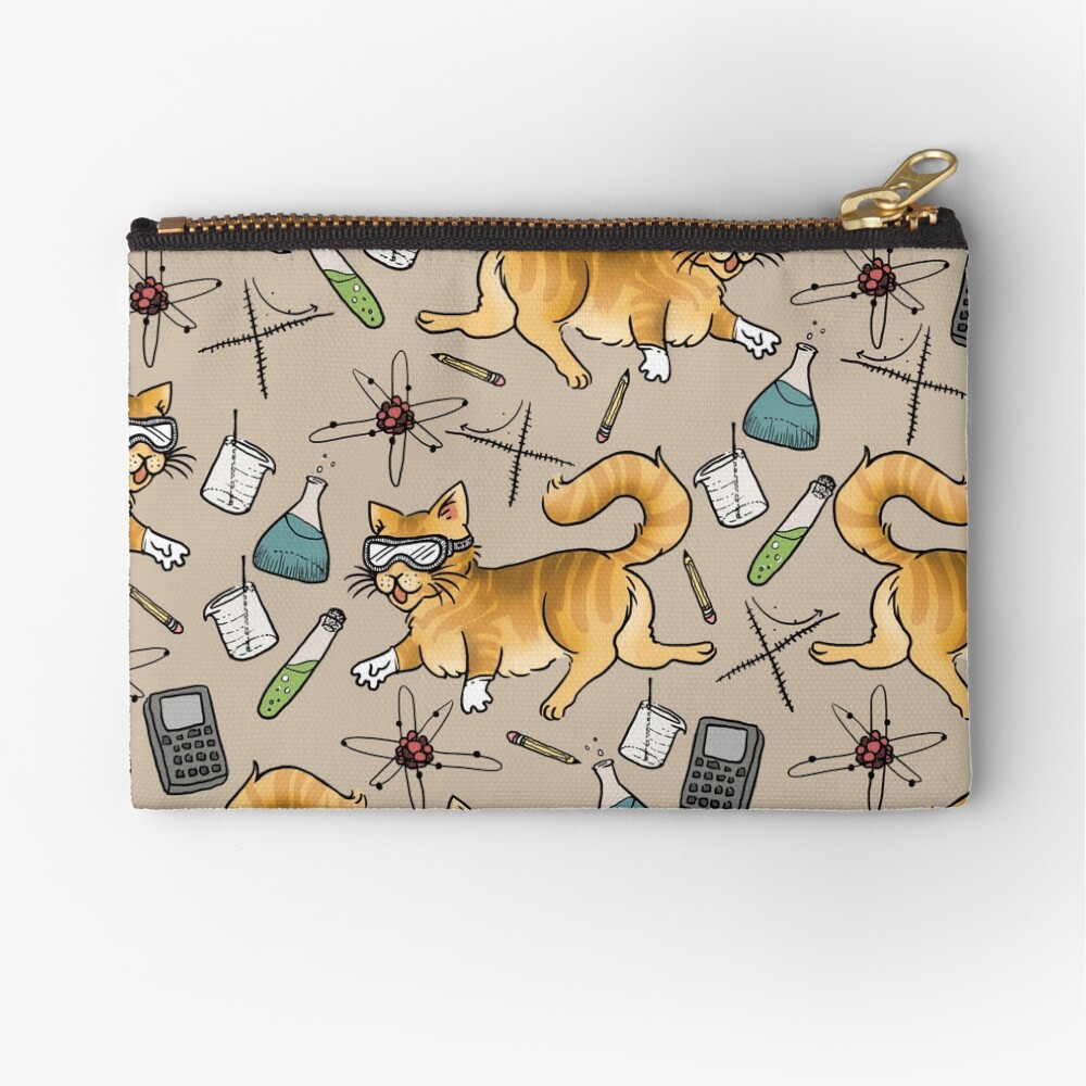 STEM Cats Zipper Pouch