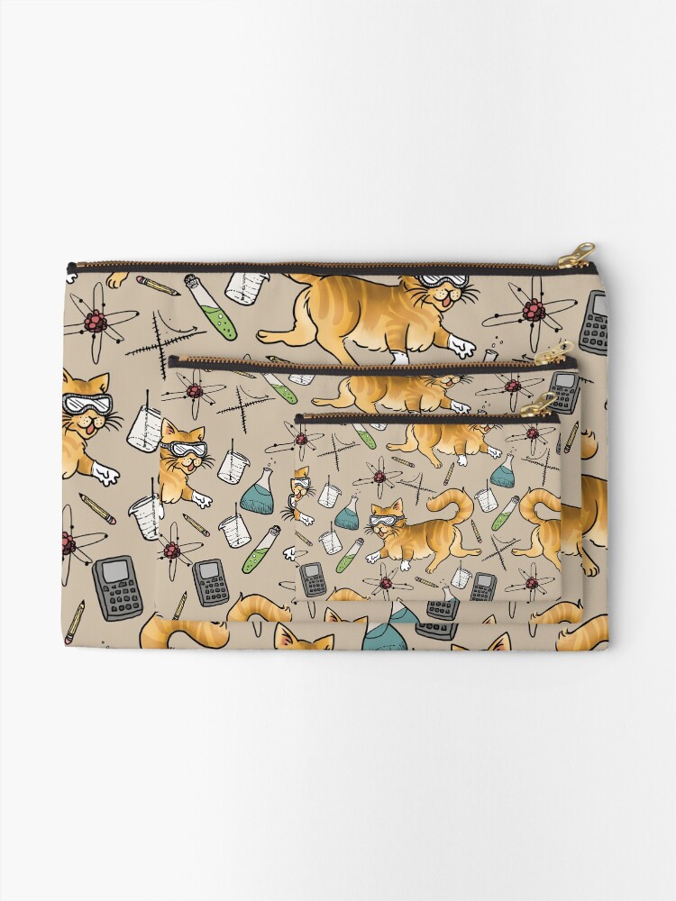 Alternate view of STEM Cats Zipper Pouch