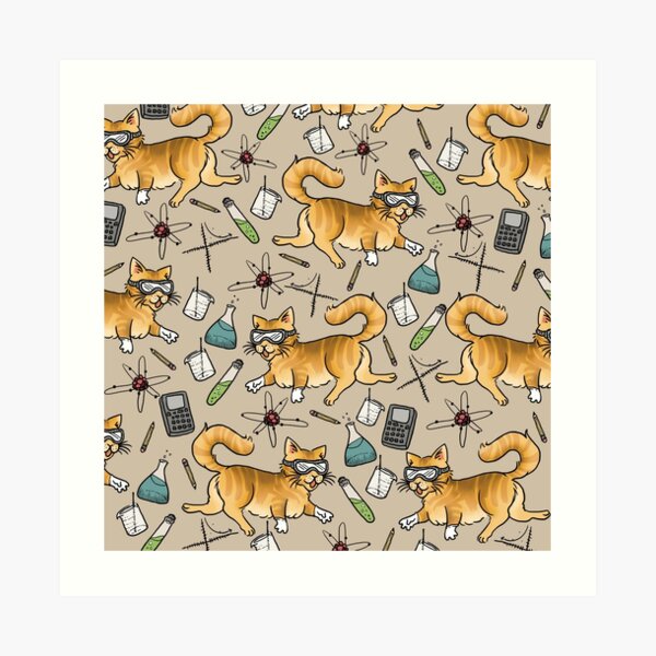 STEM Cats Art Print