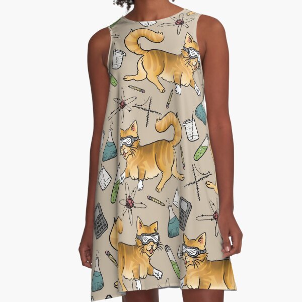 STEM Cats A-Line Dress