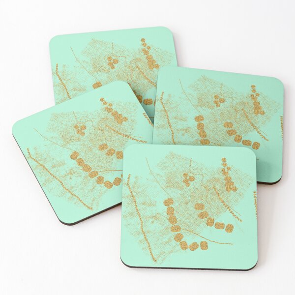 Item preview, Mint green luxury gold abstract glitter and foil modern design  designed and sold by ankka.