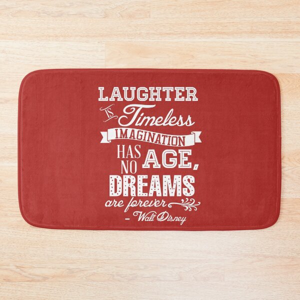 Item preview, Laughter is Timeless Quote in Lightning McQueen Red designed and sold by Rainbows Galore.