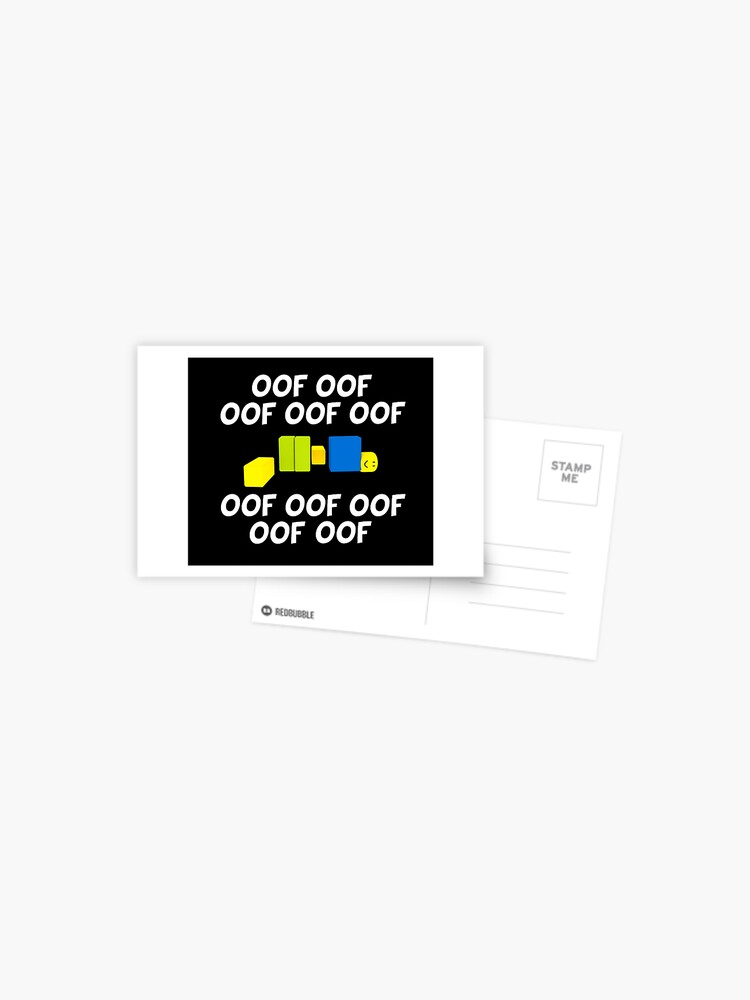 Roblox Oof Meme Funny Noob Gamer Gifts Idea Postcard By Nice Tees Redbubble - roblox pocket noob funny meme gamer gift baby t shirt by nice tees redbubble