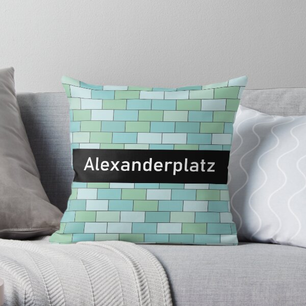 Berlin Alexanderplatz underground station Throw Pillow