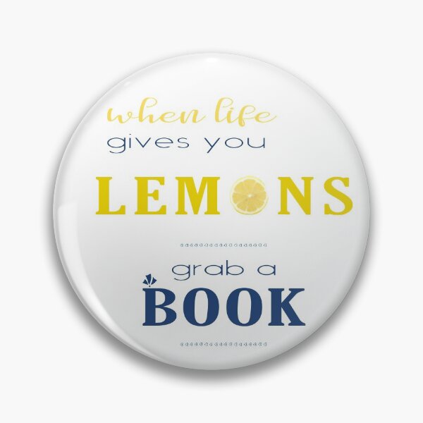 Item preview, When life gives you lemons grab a book typography quote designed and sold by ankka.