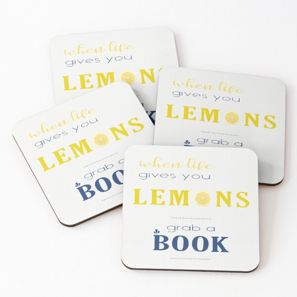 Item preview, When life gives you lemons grab a book typography quote designed and sold by ankka.