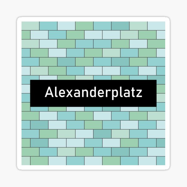 Berlin Alexanderplatz underground station Sticker