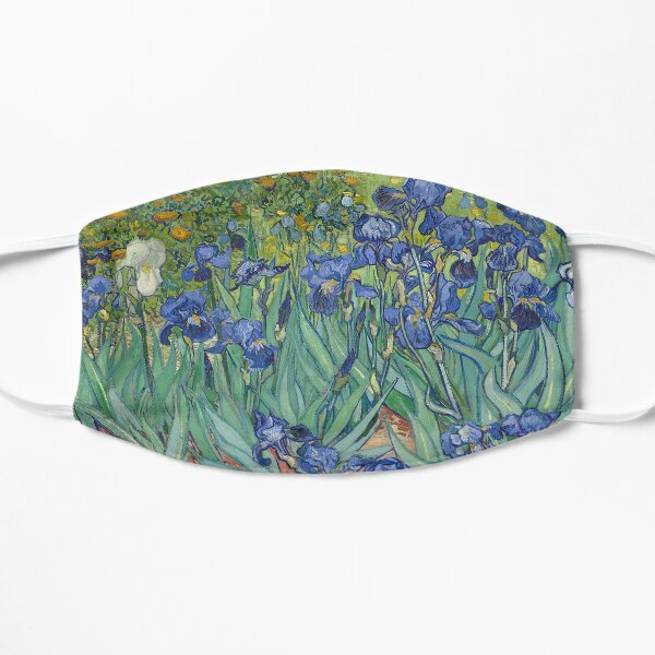 Van Gogh Irises Flat Mask