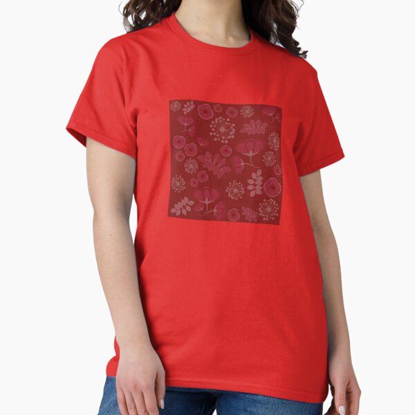 Item preview, Marsala flowers pattern designed and sold by Pendientera.