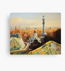 Barcelona Park Guell Canvas Print
