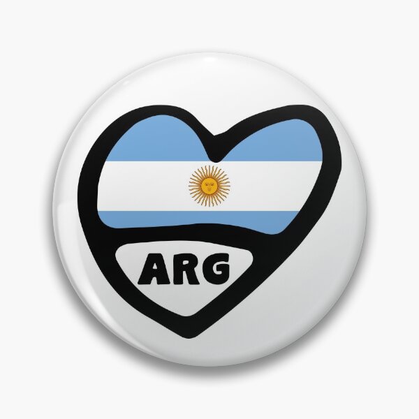 Item preview, Argentina Country Code Flag Heart designed and sold by Celticana.