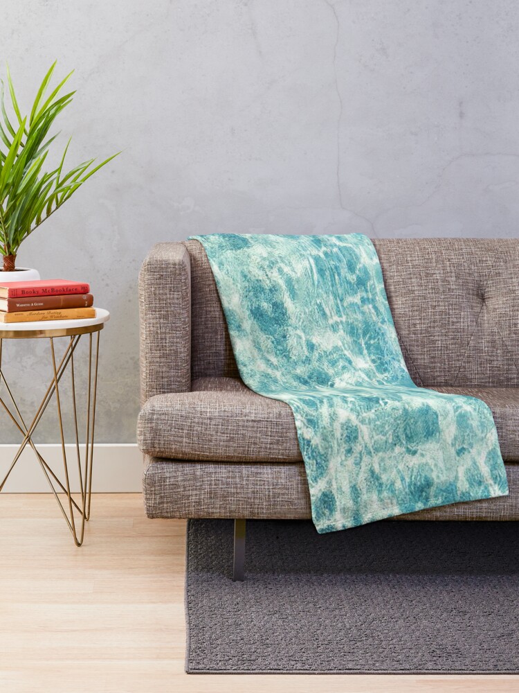 Aqua blue best sale throw blanket