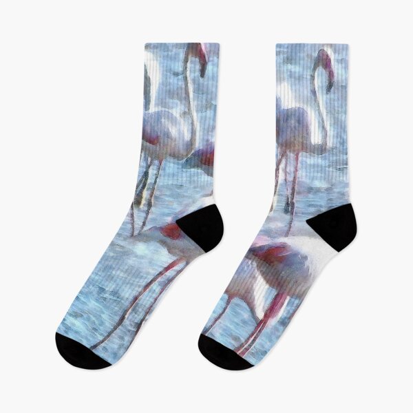 Item preview, Stand Out In the Crowd Flamingo Watercolor designed and sold by taiche.