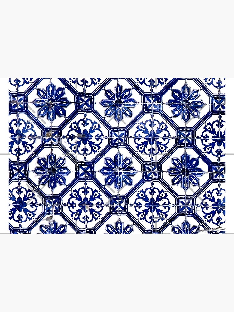 Blue and White Portuguese Tile by AlexandraStr