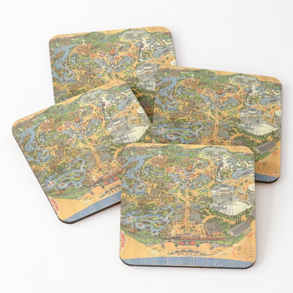 Item preview, Theme Park Vintage Map designed and sold by Rainbows Galore.