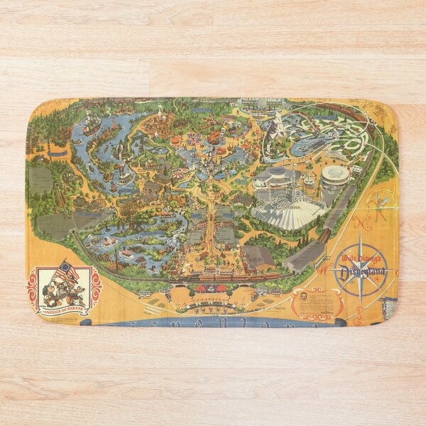 Item preview, Theme Park Vintage Map designed and sold by Rainbows Galore.