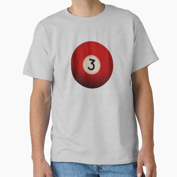 Item preview, Isolated red number 3 pool ball designed and sold by Phillip Thornton.