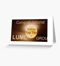 LUML topten banner Greeting Card