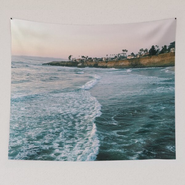 Item preview, Cliffside Blue Ocean Wave Views designed and sold by AlexandraStr.