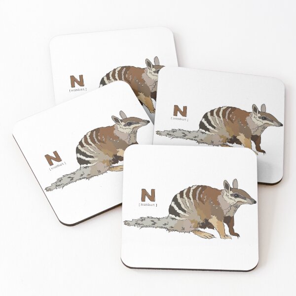 Item preview, Funky Animal Alphabet: N is for Numbat designed and sold by abigailhausman.