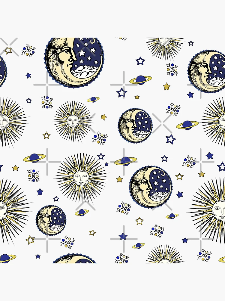 Celestial Art - Sun Moon Stars Space  Texture Illustrations ~ Creative  Market