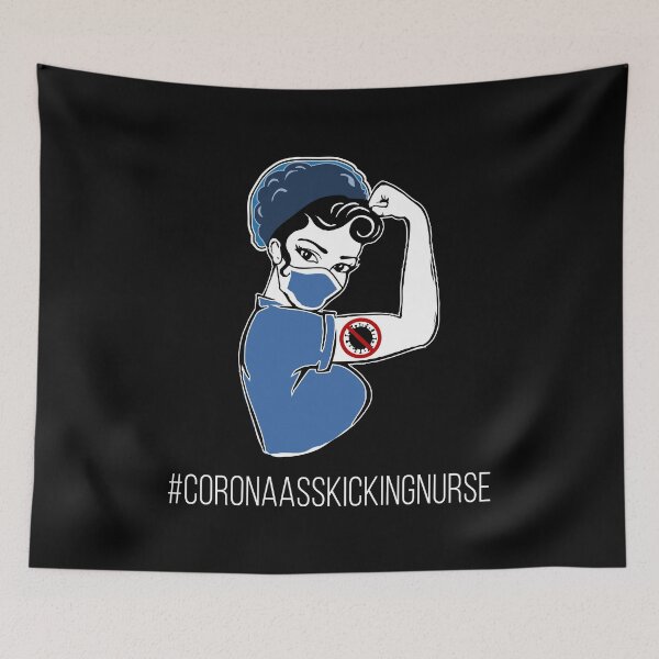 Item preview, Corona Ass Kicking Nurse designed and sold by Teecha.