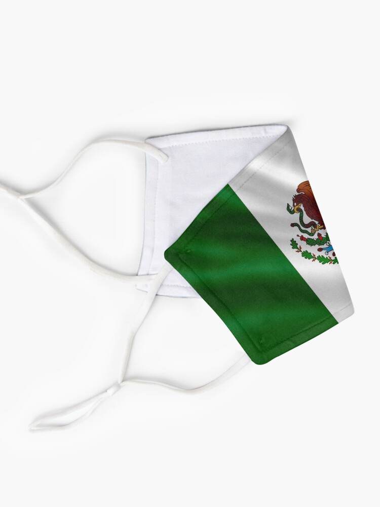 Alternate view of Mexico Flag Mask Mask
