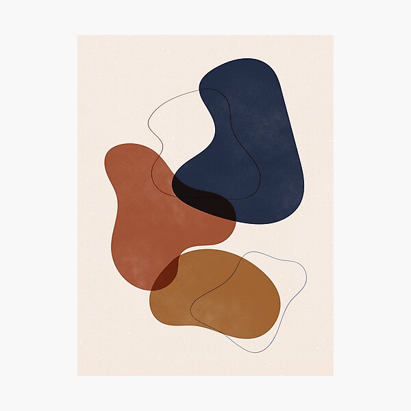 Abstract Blobs Photographic Print