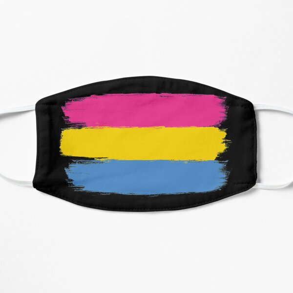 Pansexual Pride Paint Stripes Mask