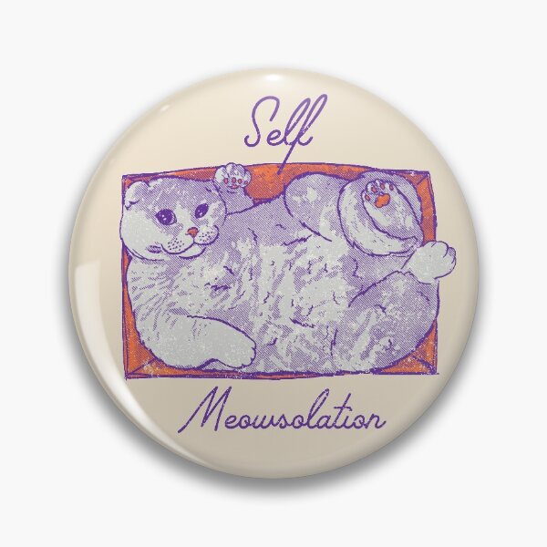 Item preview, Self Meowsolation - Funny Self Isolation Cat In The Box - Reusable Facemask, Social Distancing Tee Quarantine Again Frontline Pawfect Pet 2020 Stay Inside Wash Your Hands No Coronavirus Anti Covid19  designed and sold by Any Color Designs.