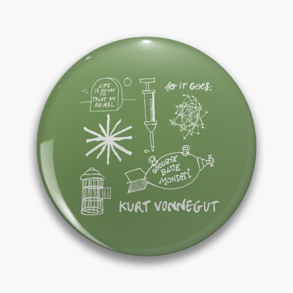 Item preview, Ode to Vonnegut -- Pattern -- White/Green designed and sold by BananaSpaghetti.