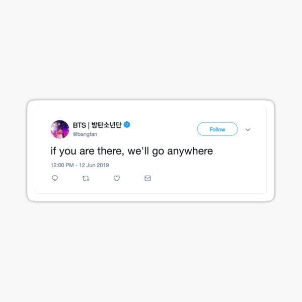 Bts Fire Lyrics Quote Tweet Sticker Sticker By Sailingthestars Redbubble