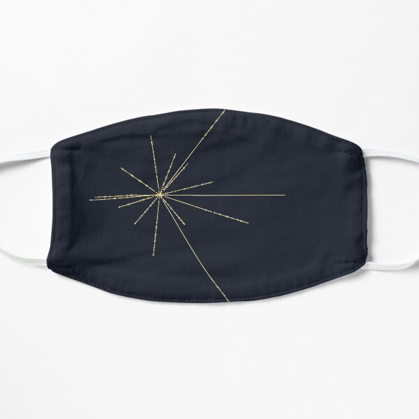 Space Exploration Pulsar Map Voyager Flat Mask