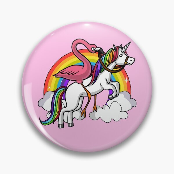 Item preview, Flamingo Bird Riding Unicorn  designed and sold by underheaven.