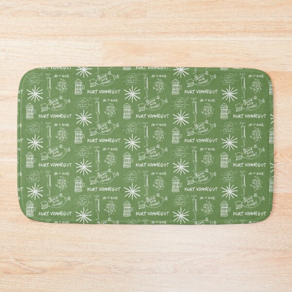 Item preview, Ode to Vonnegut -- Pattern -- White/Green designed and sold by BananaSpaghetti.
