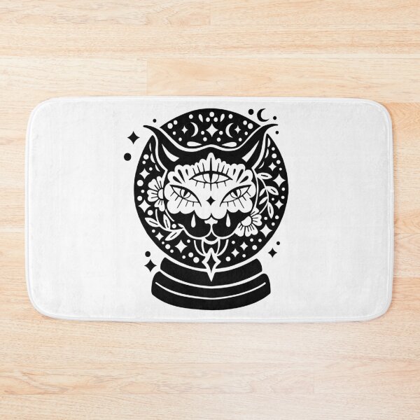 Item preview, black cat crystalball designed and sold by Paolavk.