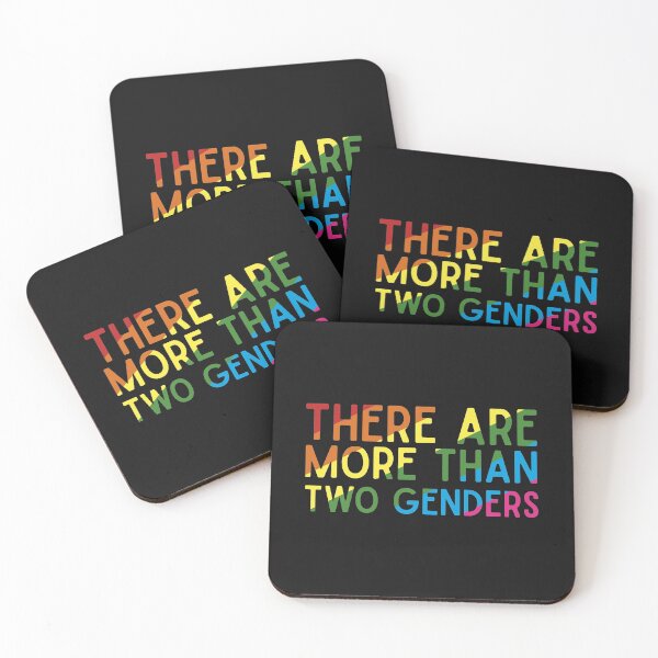 Item preview, There Are More Than Two Genders LGBTQ Rainbow Pride Flag Colors Support  designed and sold by alenaz.