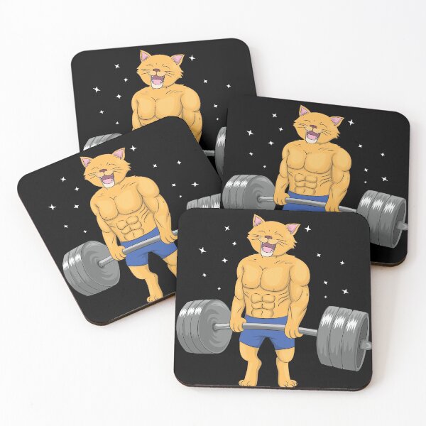 Item preview, Deadlift Fitness Gym Tee, Cat Weightlifting Fitness designed and sold by evaspark.