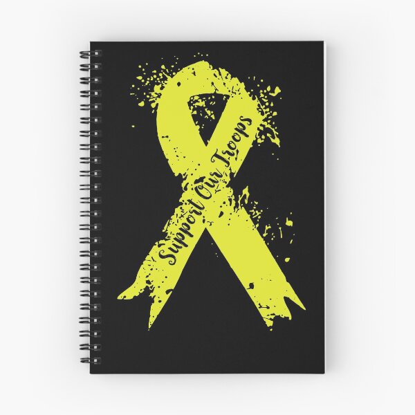 Item preview, Support Our Troops - Painted Yellow Ribbon designed and sold by MSayyeau.