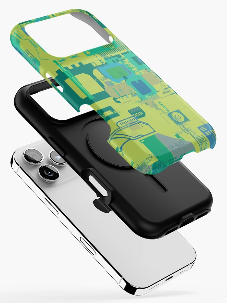 Thumbnail 2 of 4, iPhone Case, Random Shapes Abstract Pattern designed and sold by Lyle Hatch.