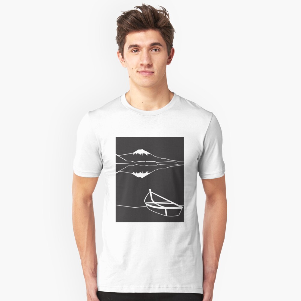 Mount Fuji night Slim Fit T-Shirt