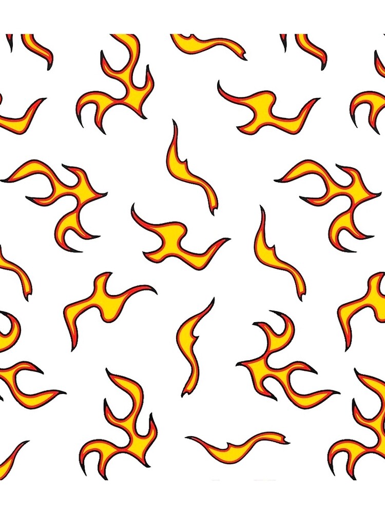 &quot;White Golf Wang Flame Design&quot; Leggings by