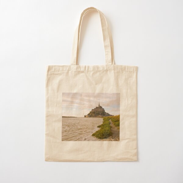 ★Le Mont Saint Michel★ Logo Patch Canvas Tote Bag Navy Le Mont Saint Michel Tote Bags for Sale | Redbubble