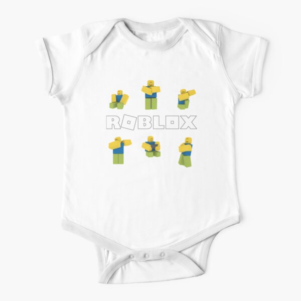 Roblox New Short Sleeve Baby One Piece Redbubble - baby noob stroller roblox id