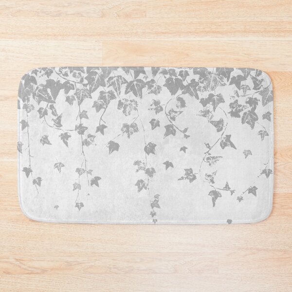Item preview, Silver Gray Trailing Ivy Leaf Print designed and sold by itsjensworld.